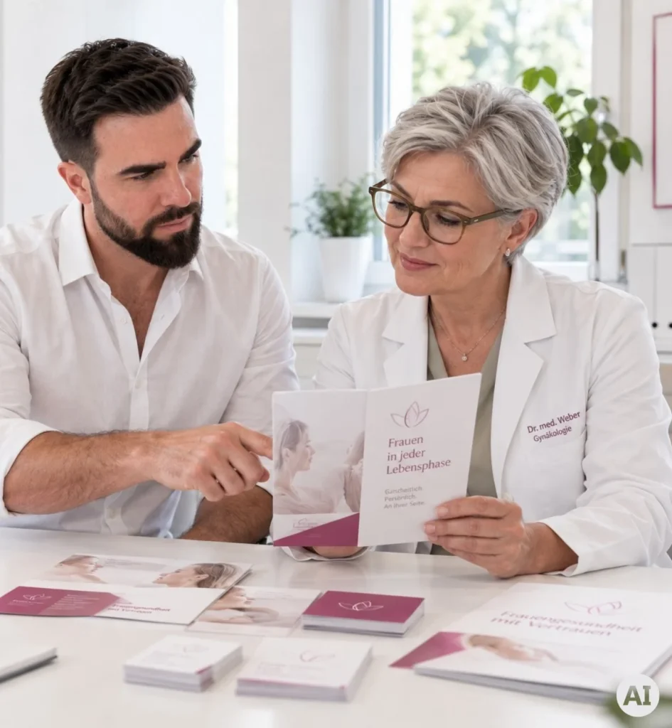 Flyer werbemittel für Ärzte & Heilberufe Praxismarketing Oliver Theiss